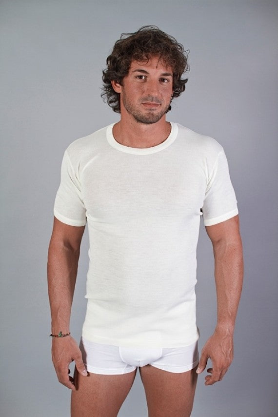 Maglia mezza manica con scollo a V profondo, cod. MM9083.