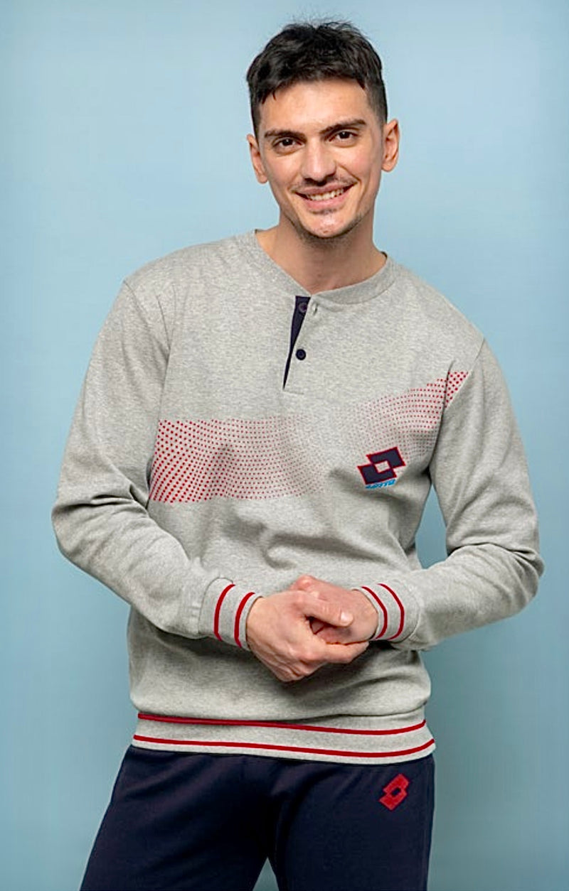 Lotto Tuta Pigiama Uomo Pigiama Uomo Marca Lotto Modello LP2108 In