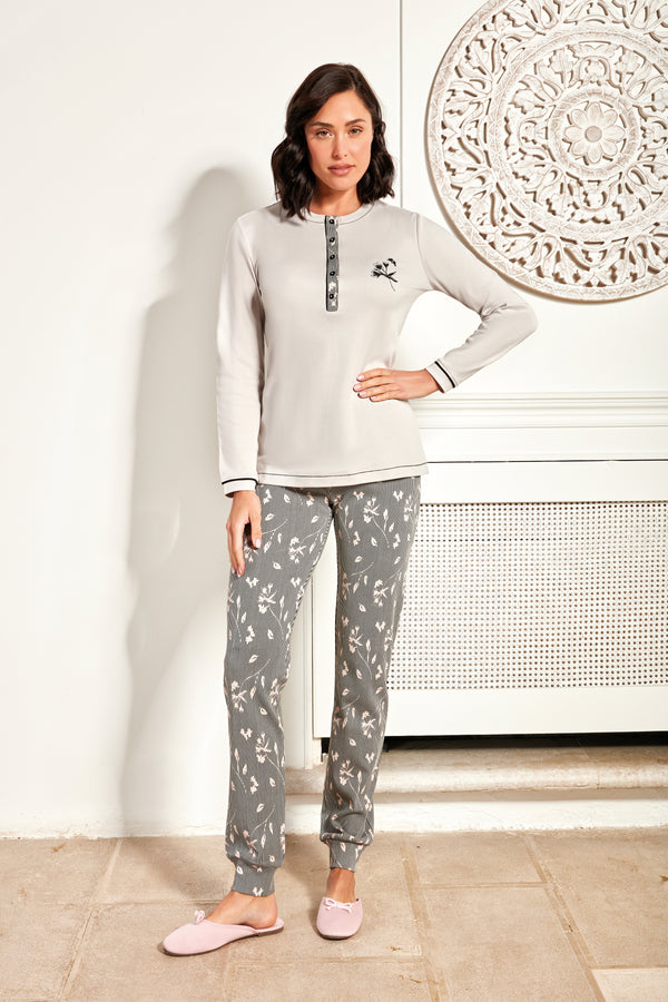 PIGIAMA DONNA NOTTINGHAM CALDO COTONE